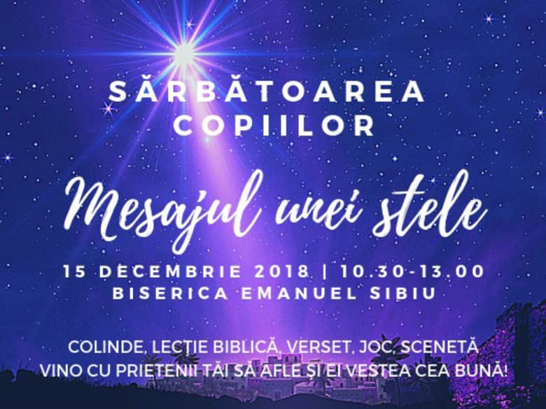 Mesajul unei stele - program pentru copii